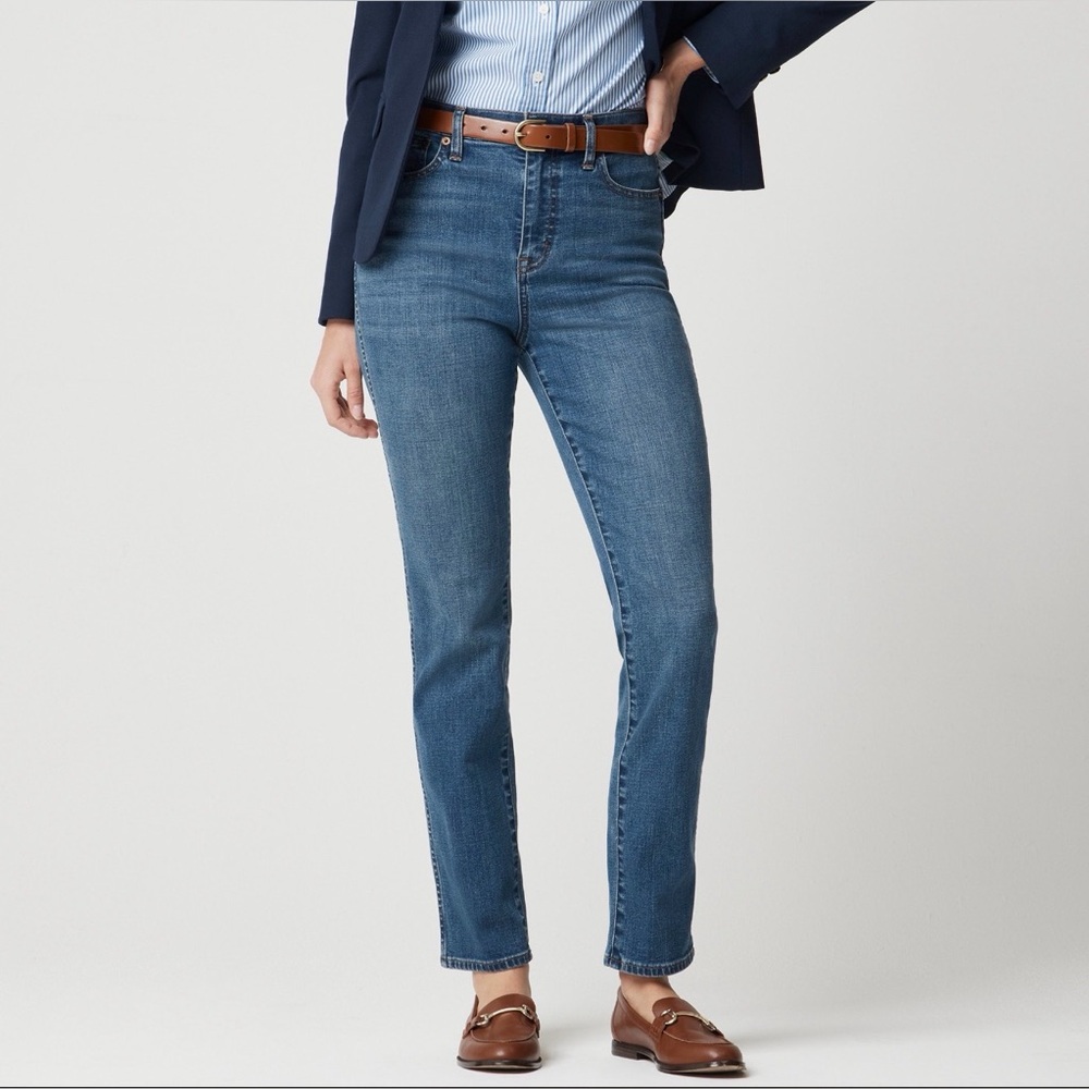 J.Crew High-Rise Classic Vintage Jeans Size 28P Petite Medium Wash